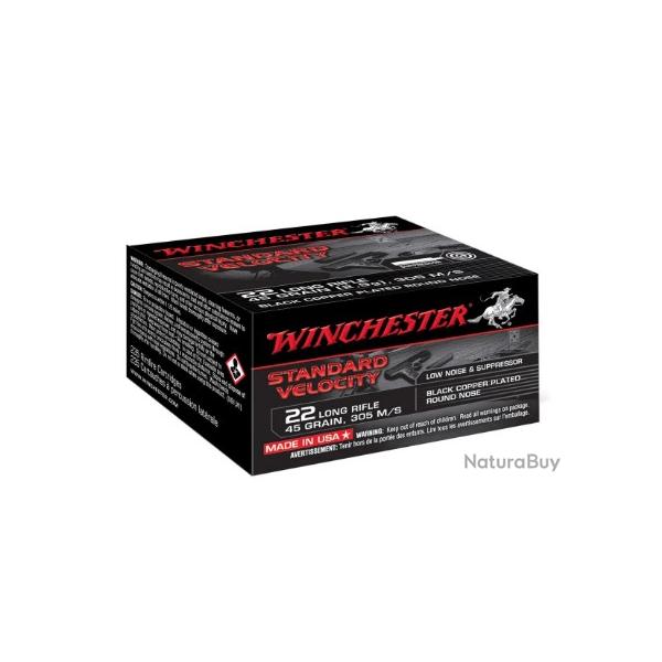 Munitions WINCHESTER cal.22lr standard velocity 45gr par 705