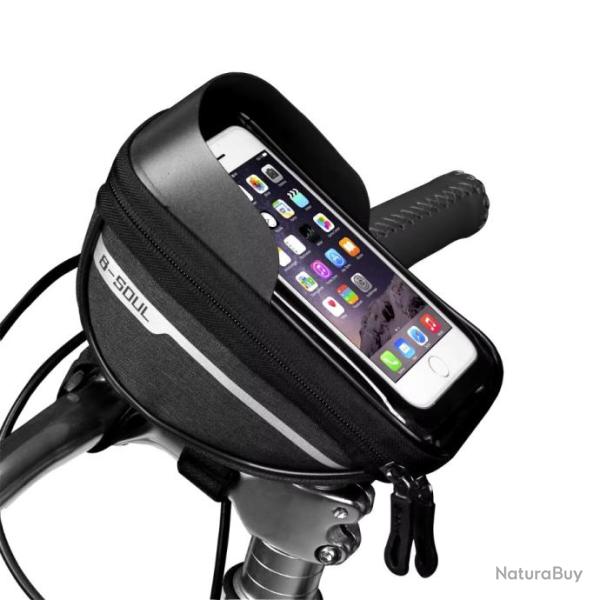 Sacoche de v�lo �tanche 1L Rangement pour smartphone fixable sur le guidon