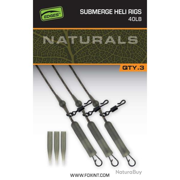 FOX Edges Naturals Submerge Heli Rig Leaders 40lbs