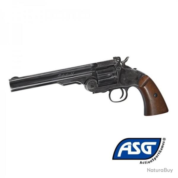 Revolver Schofield 6 " Revolver noir tout mtal - 4,5 mm Co2 BBs