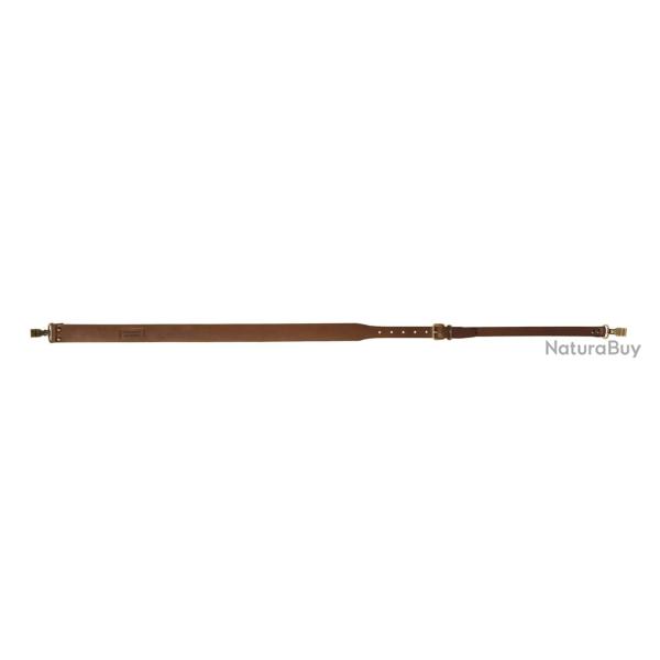 Bretelle fusil en cuir pleine fleur, mousquetons - Country Sellerie