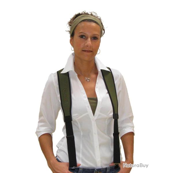 Bretelles vertes en n�opr�ne pour pantalon - Niggeloh