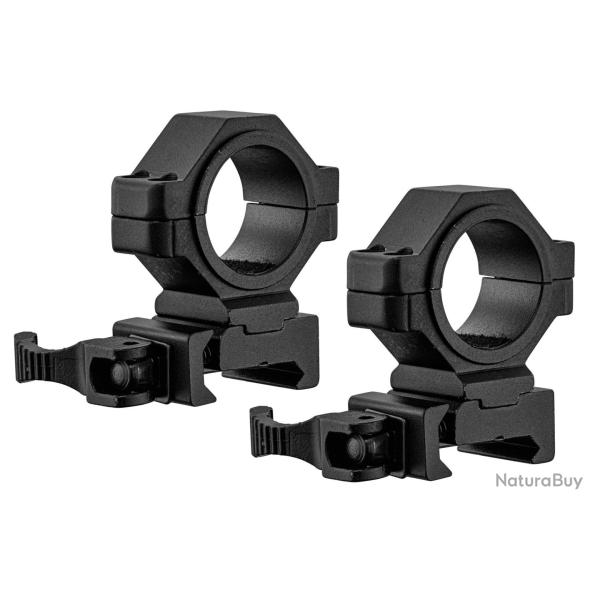 Colliers pour lunette � levier Lensolux 25,4 & 30 mm - Weaver