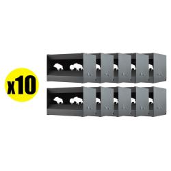 Pack Cible mobile silhouettes Sangliers pour air comprim&eacute; calibre 4.5 mm (x10)