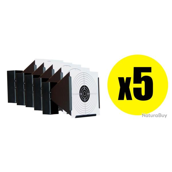 Pack Porte cible conique m�tallique 17x17 cm (x5)