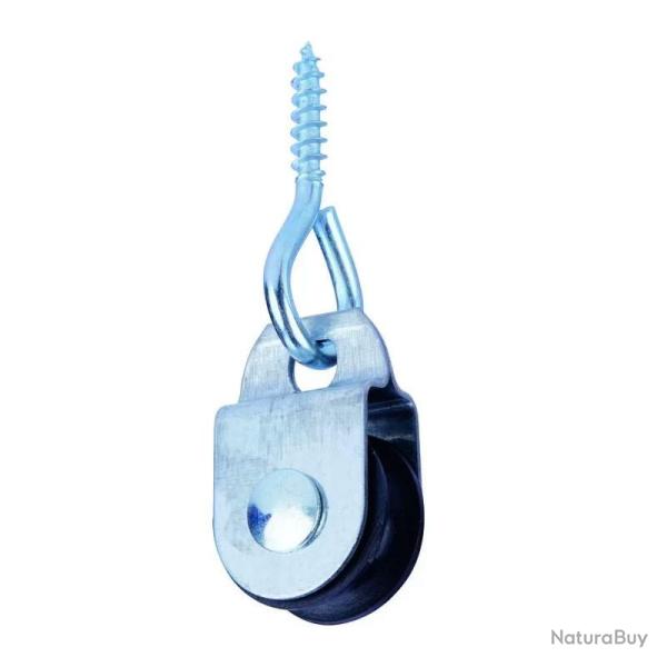 Poulie Piton �20Mm Galet Noir