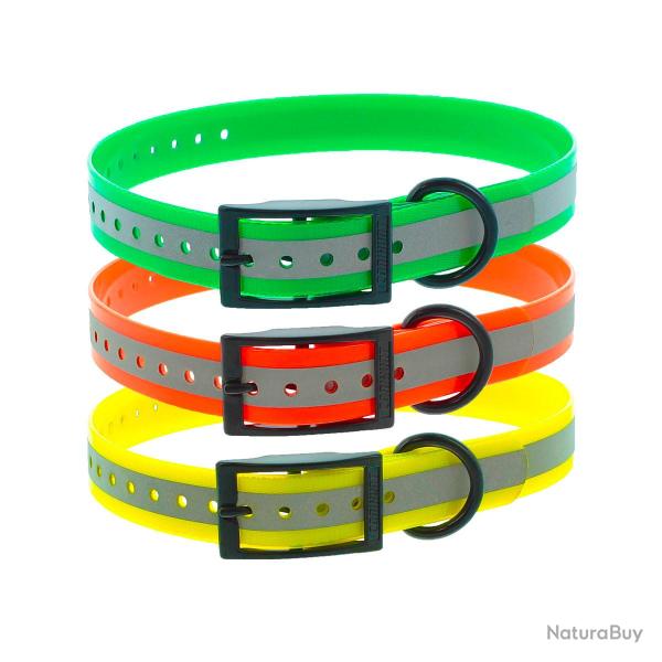 Collier pour chien r�fl�chissant Canihunt Vert