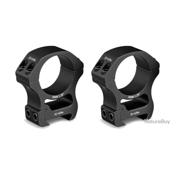 Colliers pour lunette Vortex Pro Series 30 mm - Haut - Weaver