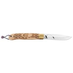 Couteau D&eacute;cal&eacute; Bredouille H&ecirc;tre
