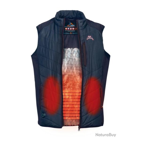 Gilet de chasse chauffant Hybrid Pro Hunt MARINE