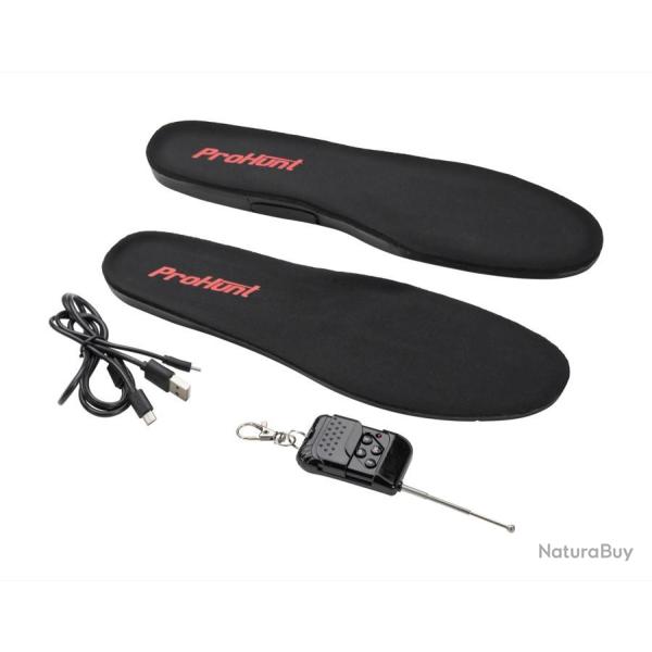 Semelles chauffante avec telecommande Pro Hunt Noir 3941