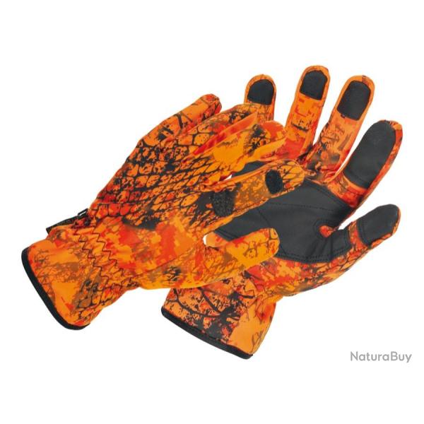 Gants Softshell Camo Pro Hunt Snake Blaze