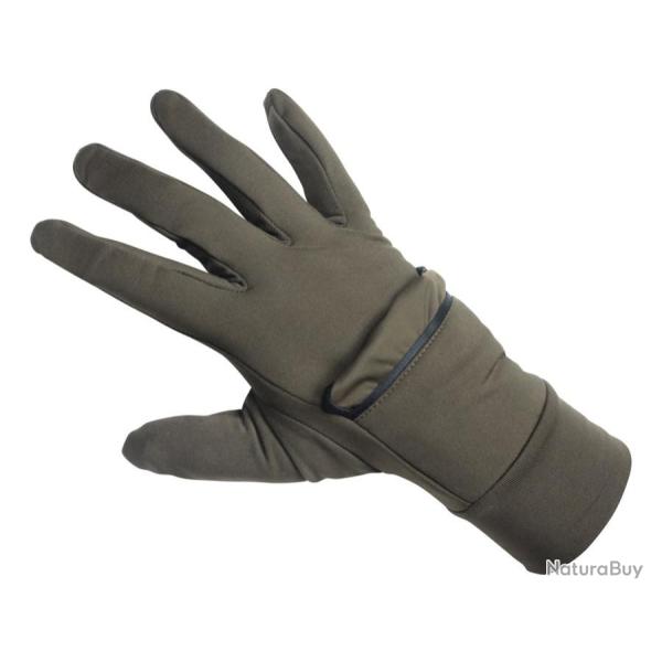 Gants moufles Tactiles Pro Hunt KAKI NOIR