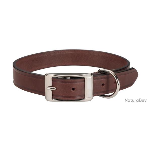 Collier cuir Stepland Marron L/XL