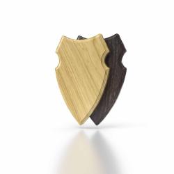 Plaque de Chevreuil Ch&ecirc;ne 3 - 19 x 12 cm Clair