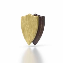 Plaque de Chevreuil Ch&ecirc;ne 5 - 20 x 12 cm Fonc&eacute;