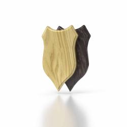 Plaque de Chevreuil Ch&ecirc;ne 7 - 22 x 13 cm Clair