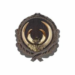 Feuilles de ch&ecirc;ne pour d&eacute;fenses de sanglier - Bronze
