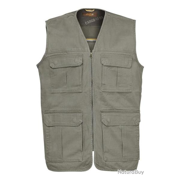 Gilet cargo Beige