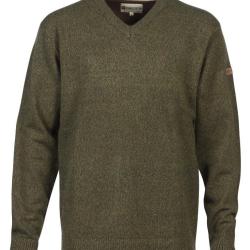 Pull chasse col v Kaki