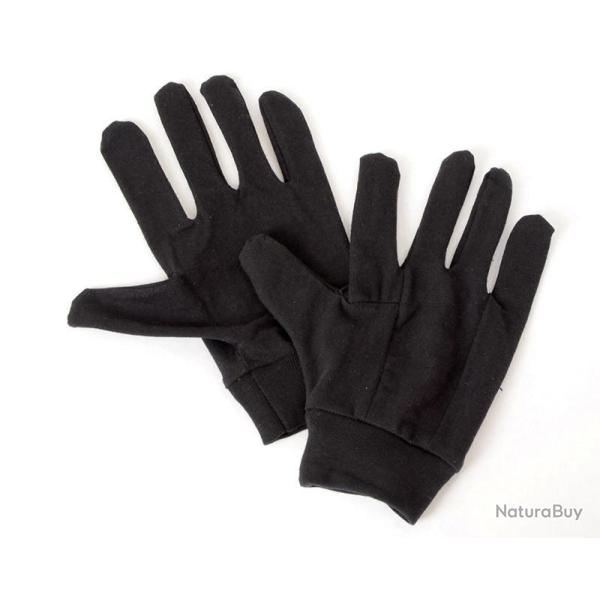Gants fins chasse lycra Noir
