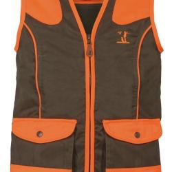 Gilet tradition enfant haute visibilite Kaki - Orange 16A