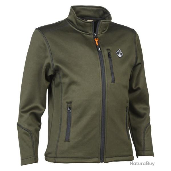 Sweat zippe enfant Kaki 10A