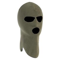 Cagoule polaire 3 trous unie Kaki