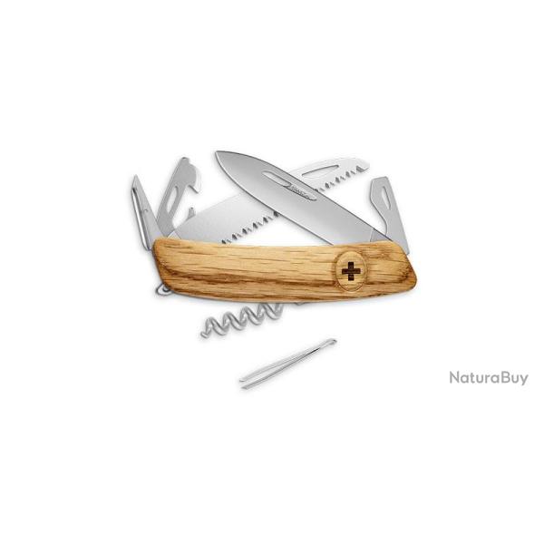 Couteaux suisses Swiza D05, olive, impression Chevreuil 7,5 cm