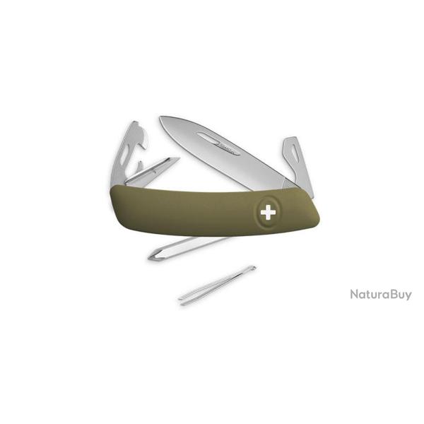 Couteaux suisses Swiza D04 Allmatt - olive 7,5 cm