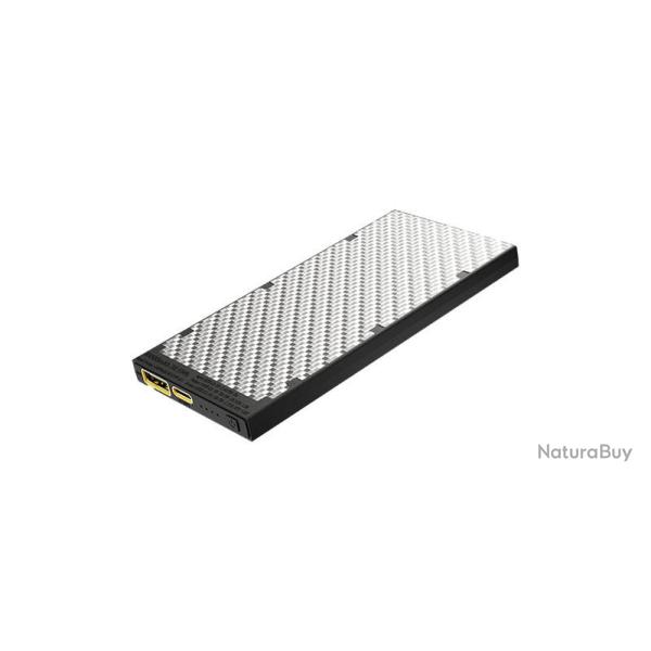 Batterie externe en carbone argent�e