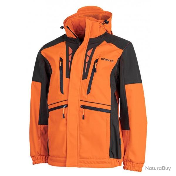 Veste de chasse softshell Newtek V2 orange Somlys