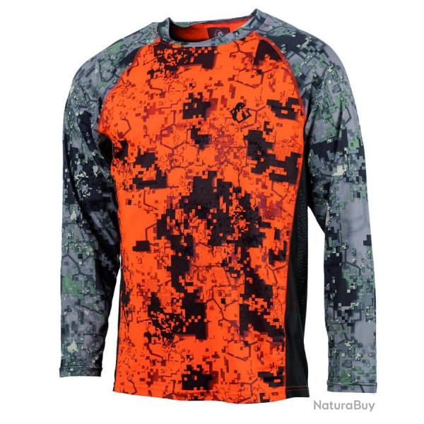 Tee shirt manches longues Digital orange Somlys