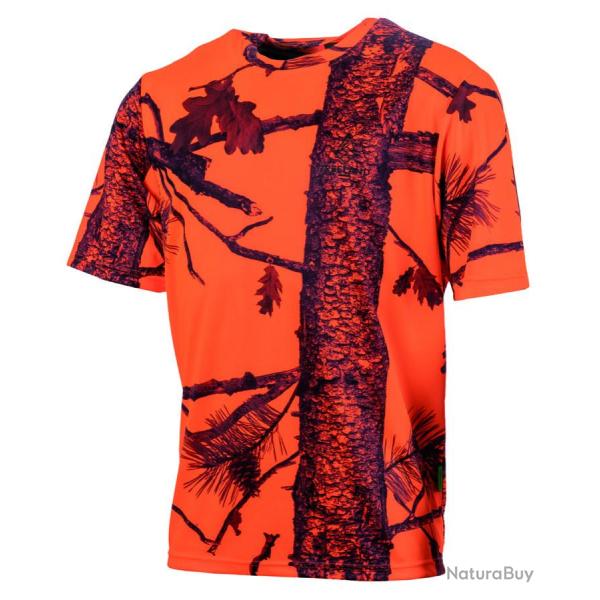 Tee shirt camo orange fire Treeland