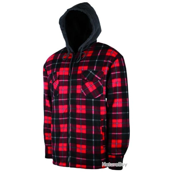 Chemise polaire sherpa rouge Treeland