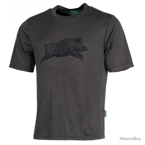 Tee shirt vert sanglier Treeland