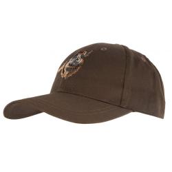 Casquette marron brod&eacute;e sanglier Treeland