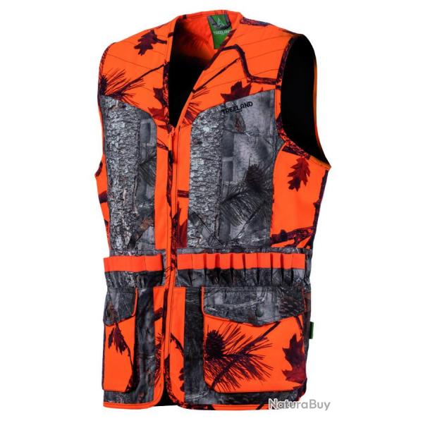 Gilet de chasse orange forest Treeland