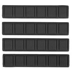 Pack 4 Couvres Rails Keymod Gomme Type A - Black - DUKE