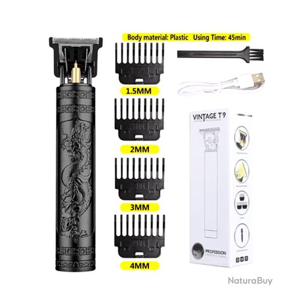 Tondeuse � cheveux �lectrique rechargeable pour homme rasoir professionnel pour barbier avec USB