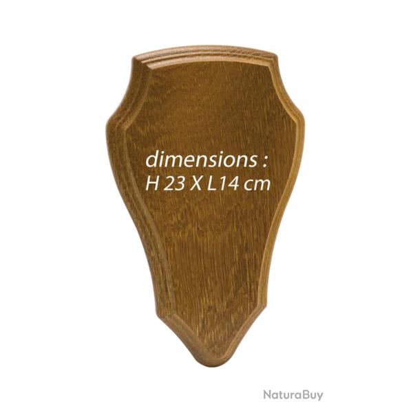 Ecusson en ch�ne pour troph�e chevreuil