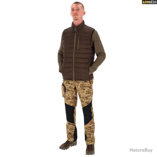 PERCUSSION GILET MATELASSE TREKKING MARRON