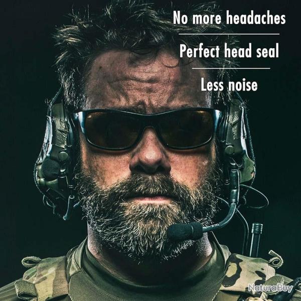 COUSSINETS D'OREILLE EN GEL pour casque anti bruit