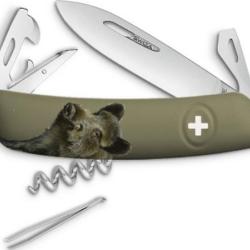 SWIZA D05. OLIVE. IMPRESSION SANGLIER