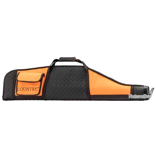 COUNTRY SELLERIE FOURREAU ORANGE/NOIR EN CORDURA POUR CARABINE AVEC LUNETTE 117 CM
