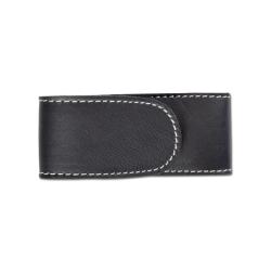 PIELCU ETUI CUIR DOUBL&Eacute; NOIR 130x58x28MM
