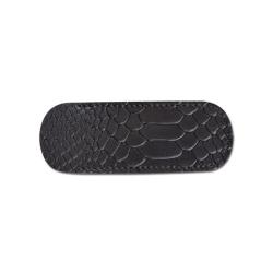 PIELCU - ETUI FLEUR DE CUIR SERPENT NOIR 116x43MM