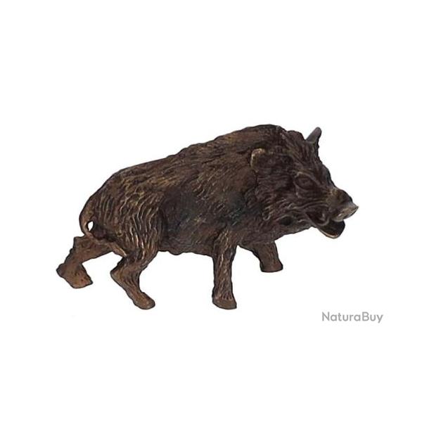 SANGLIER TETE TOURNE� ETAIN PATINE (BRONZE)