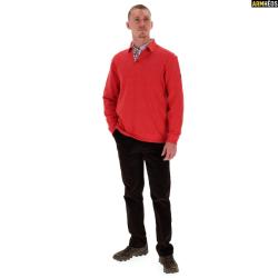 LOVERGREEN SWEAT COL BOUTON PAMPLEMOUSSE