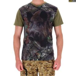 LOVERGREEN T SHIRT CAMOUFLAGE SANGLIER